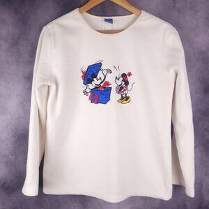 Disney Mickey Minnie Christmas birthday anniversary present scoop neck sweater